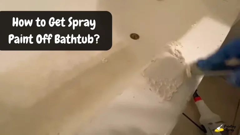 peeling off spray paint from bathtub