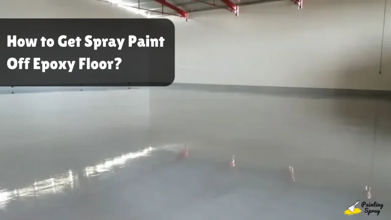 Preparing to remove spray paint from epoxy floor