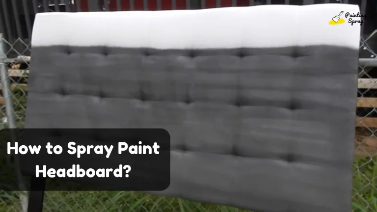 spray painting headboard