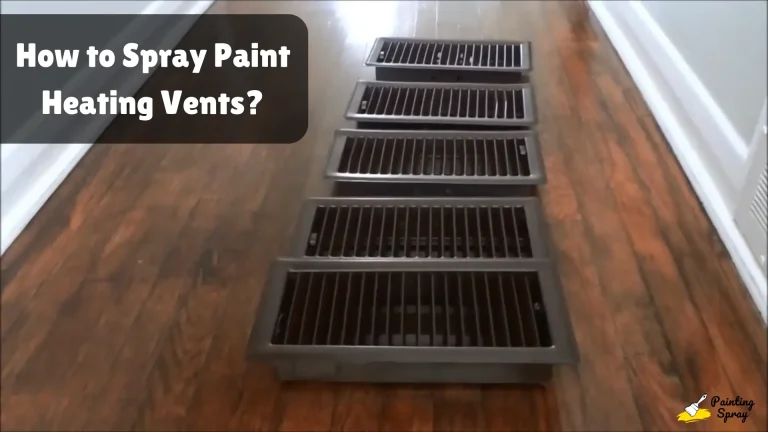 How to Spray Paint Heating Vents: A Quick Guide for Home Improvement 3 freshly spray painted heating vents on floor left for drying