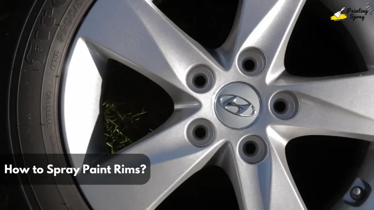 How to Spray Paint Rims: A Step-by-Step Guide for Fresh Rims 6 hyundai rim freshly spray painted with silver color left for drying