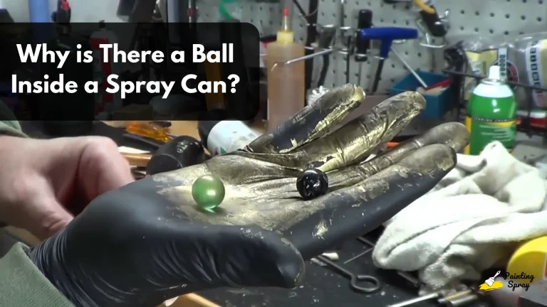 Balls of Spray Can paint on hand