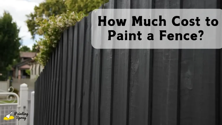 freshly painted fence in black color