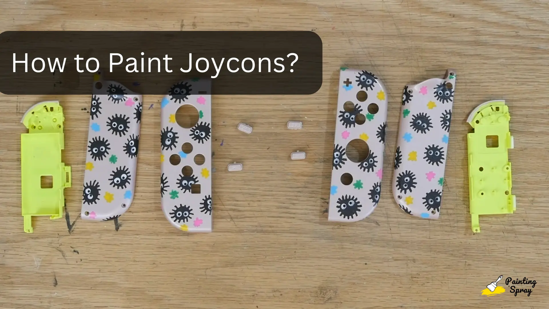 How to Paint Joycons: A Step-by-Step Guide for Customizing Your Controllers 1 painted joycons left for drying