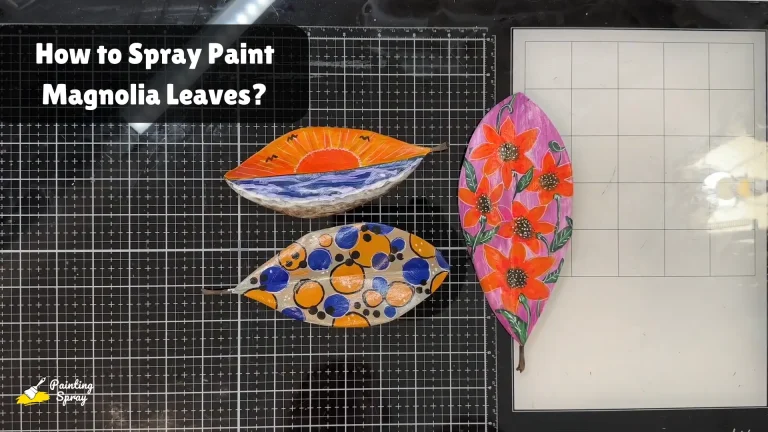 How to Spray Paint Magnolia Leaves? A Step-by-Step Guide for Stunning Decor 2 spray painted magnolia leaves with different design