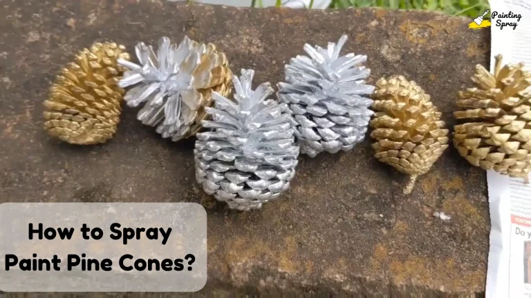 How to Spray Paint Pine Cones: A Simple Guide for Beautiful Craft Projects 7 spray painting pine cones in silver color