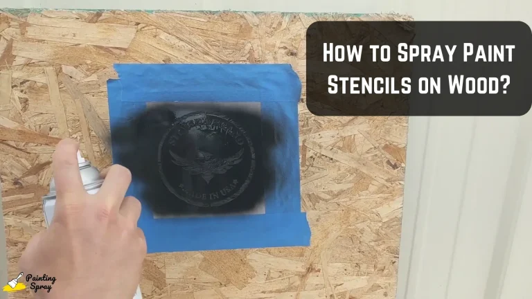 How to Spray Paint Stencils on Wood: A Step-by-Step Guide for Perfect Results 4 spray painting stencils on wood surface in black color